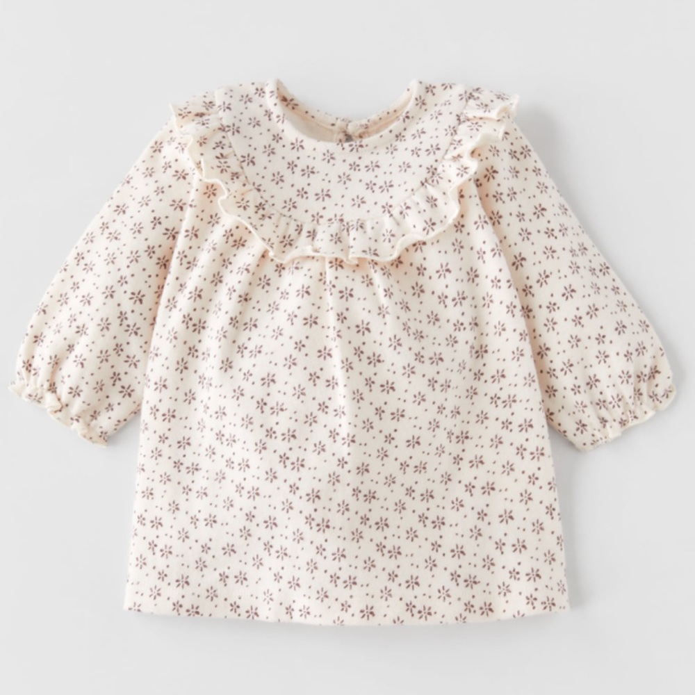 Zara Baby “Soft Touch Floral Dress”